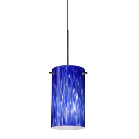 Besa Lighting Besa Pendant Stilo 7 Bronze Blue Cloud 1x50W GY6.35 1XC-440486-BR